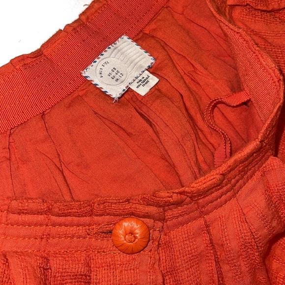 Anthropologie Postmark Orange Skirt - Women’s Size 8 - Picture 6 of 9